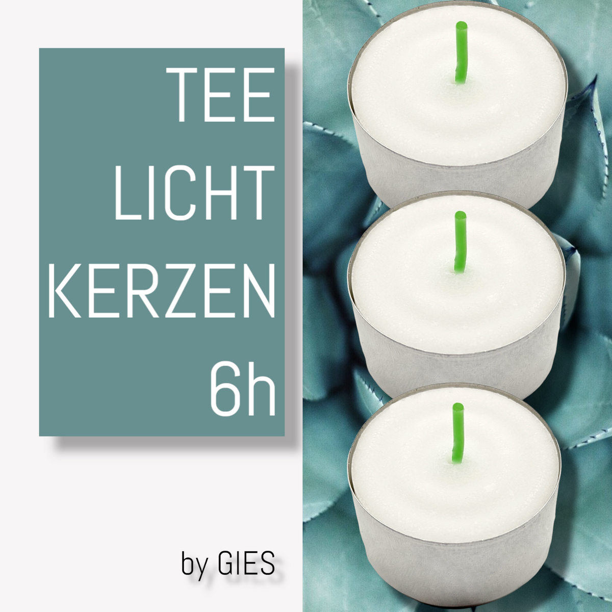 Teelichtkerzen 6h - by GIES - – TRY HOME